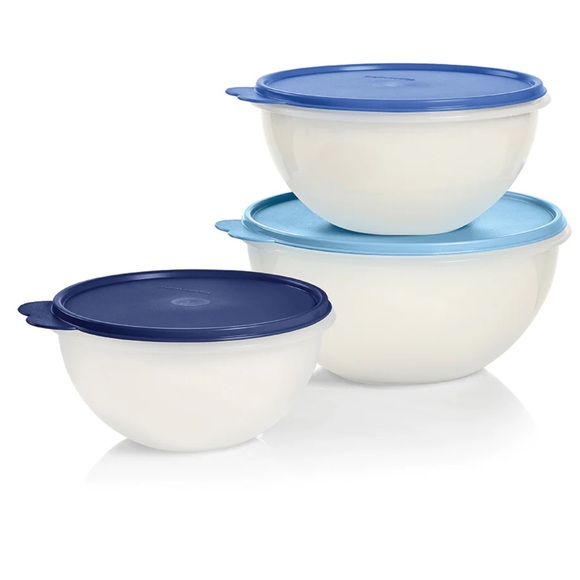 NEW The original Tupperware® bowl since 1946. WONDERLIER® BOWL 3-PC. SET - Picture 3 of 3